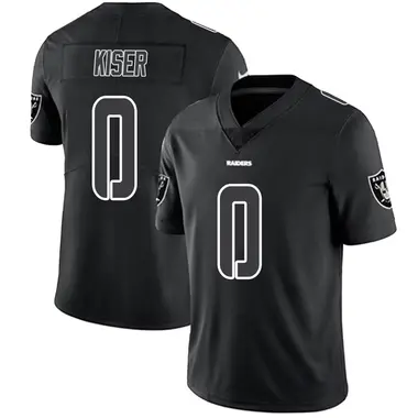 Men's Nike Las Vegas Raiders Micah Kiser Jersey - Black Impact Limited