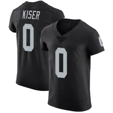 Men's Nike Las Vegas Raiders Micah Kiser Team Color Vapor Untouchable Jersey - Black Elite