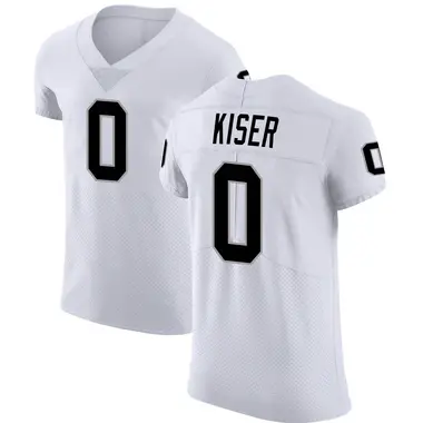Men's Nike Las Vegas Raiders Micah Kiser Vapor Untouchable Jersey - White Elite