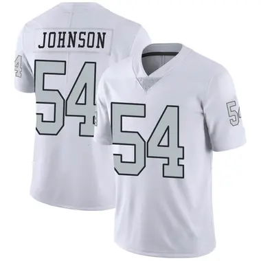 Men's Nike Las Vegas Raiders PJ Johnson Color Rush Jersey - White Limited