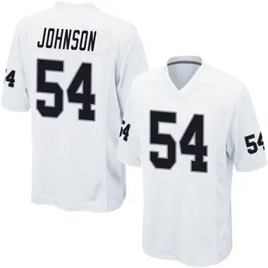 Men's Nike Las Vegas Raiders PJ Johnson Jersey - White Game