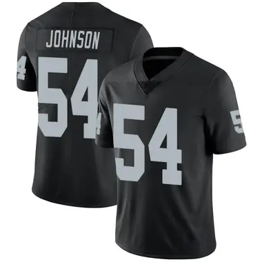 Men's Nike Las Vegas Raiders PJ Johnson Team Color Vapor Untouchable Jersey - Black Limited