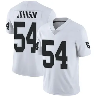 Men's Nike Las Vegas Raiders PJ Johnson Vapor Untouchable Jersey - White Limited