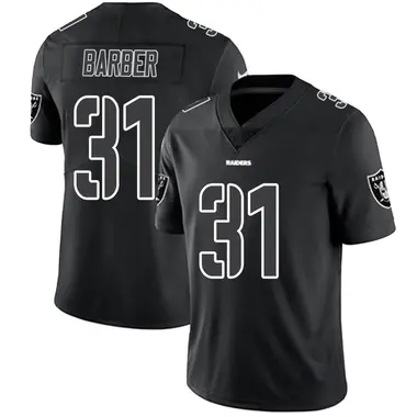 Men's Nike Las Vegas Raiders Peyton Barber Jersey - Black Impact Limited