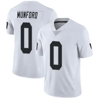 Men's Nike Las Vegas Raiders Thayer Munford Vapor Untouchable Jersey - White Limited
