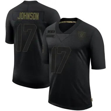 Men's Nike Las Vegas Raiders Tyron Johnson 2020 Salute To Service Jersey - Black Limited