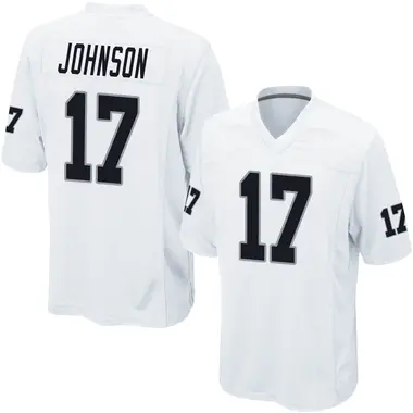 Men's Nike Las Vegas Raiders Tyron Johnson Jersey - White Game