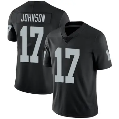 Men's Nike Las Vegas Raiders Tyron Johnson Team Color Vapor Untouchable Jersey - Black Limited