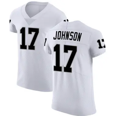 Men's Nike Las Vegas Raiders Tyron Johnson Vapor Untouchable Jersey - White Elite