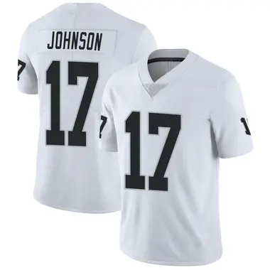 Men's Nike Las Vegas Raiders Tyron Johnson Vapor Untouchable Jersey - White Limited