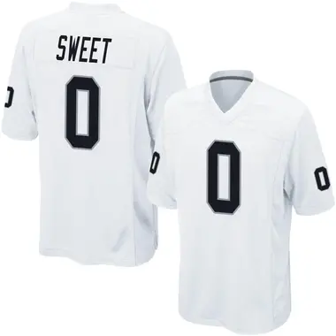 Men's Nike Las Vegas Raiders William Sweet Jersey - White Game