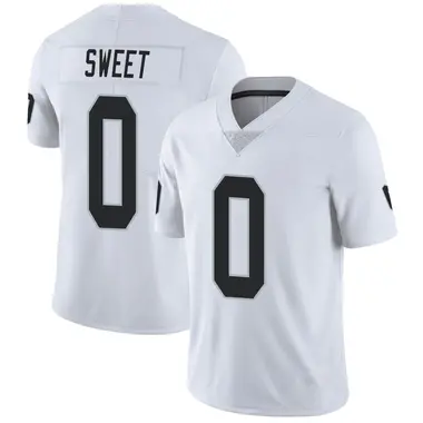Men's Nike Las Vegas Raiders William Sweet Vapor Untouchable Jersey - White Limited