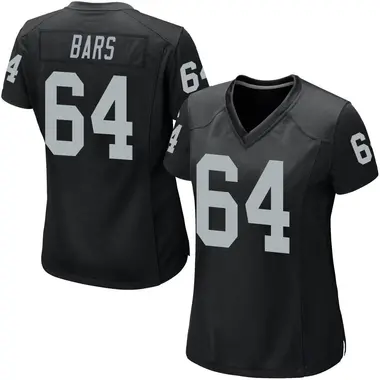 Women's Nike Las Vegas Raiders Alex Bars Team Color Jersey - Black Game