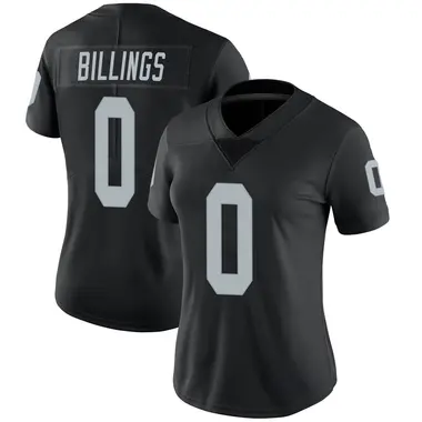 Women's Nike Las Vegas Raiders Andrew Billings Team Color Vapor Untouchable Jersey - Black Limited