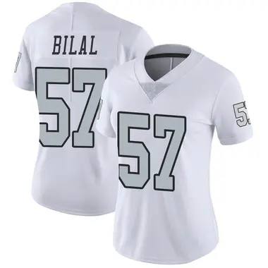 Women's Nike Las Vegas Raiders Asmar Bilal Color Rush Jersey - White Limited