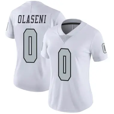 Women's Nike Las Vegas Raiders Bamidele Olaseni Color Rush Jersey - White Limited