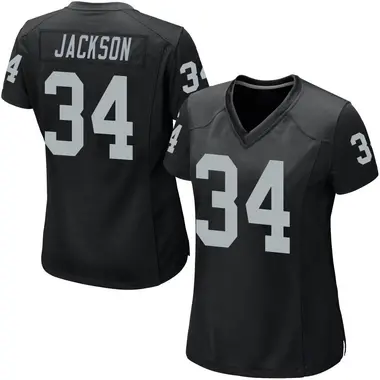 Women's Nike Las Vegas Raiders Bo Jackson Team Color Jersey - Black Game