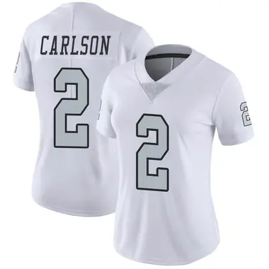 Women's Nike Las Vegas Raiders Daniel Carlson Color Rush Jersey - White Limited