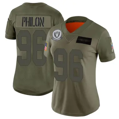 Women's Nike Las Vegas Raiders Darius Philon 2019 Salute to Service Jersey - Camo Limited