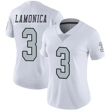 Women's Nike Las Vegas Raiders Daryle Lamonica Color Rush Jersey - White Limited