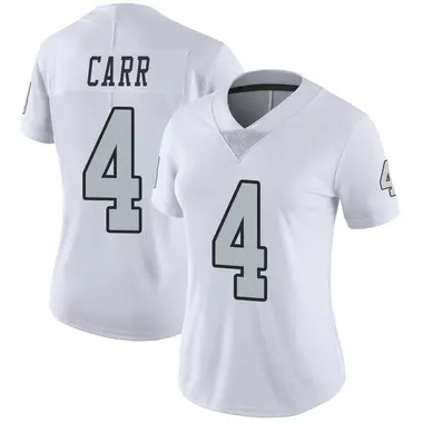 Women's Las Vegas Raiders Derek Carr Color Rush Jersey - White Limited