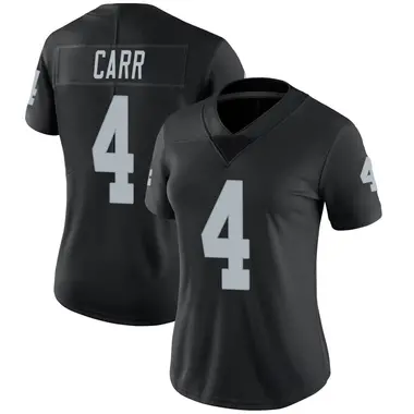 Women's Nike Las Vegas Raiders Derek Carr Team Color Vapor Untouchable Jersey - Black Limited