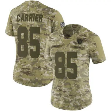Women's Nike Las Vegas Raiders Derek Carrier 2018 Salute to Service Jersey - Camo Limited