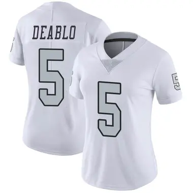 Women's Nike Las Vegas Raiders Divine Deablo Color Rush Jersey - White Limited