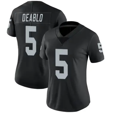 Women's Nike Las Vegas Raiders Divine Deablo Team Color Vapor Untouchable Jersey - Black Limited