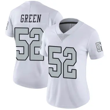 Women's Nike Las Vegas Raiders Gerri Green Color Rush Jersey - White Limited