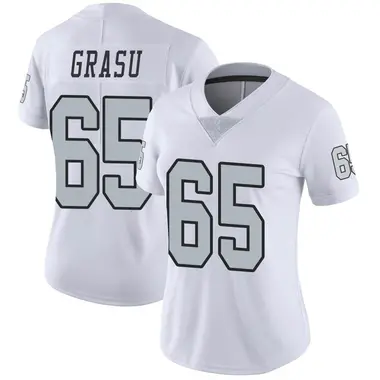 Women's Nike Las Vegas Raiders Hroniss Grasu Color Rush Jersey - White Limited