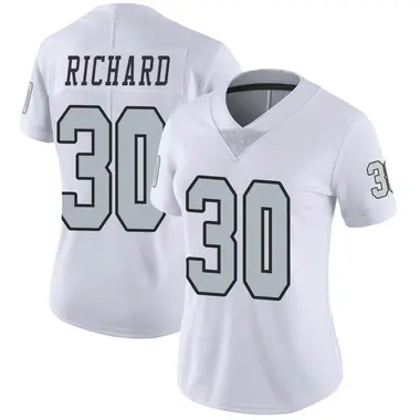 Women's Nike Las Vegas Raiders Jalen Richard Color Rush Jersey - White Limited