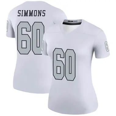 Women's Nike Las Vegas Raiders Jordan Simmons Color Rush Jersey - White Legend