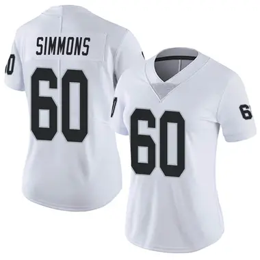 Women's Nike Las Vegas Raiders Jordan Simmons Vapor Untouchable Jersey - White Limited