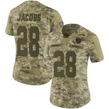 Women's Nike Las Vegas Raiders Josh Jacobs 2018 Salute to Service Jersey - Camo Limited