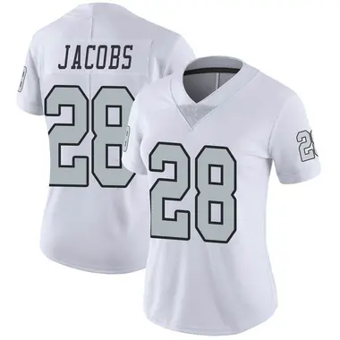 Women's Nike Las Vegas Raiders Josh Jacobs Color Rush Jersey - White Limited