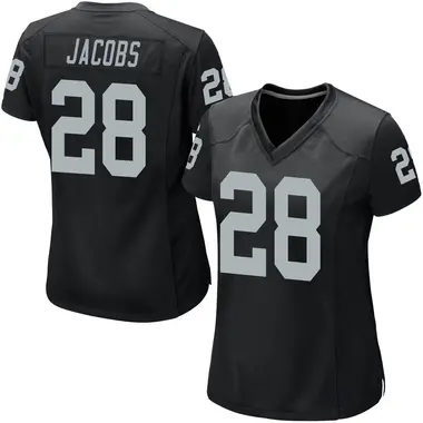 Women's Nike Las Vegas Raiders Josh Jacobs Team Color Jersey - Black Game