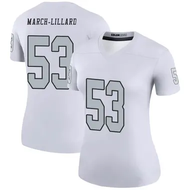 Women's Nike Las Vegas Raiders Justin March-Lillard Color Rush Jersey - White Legend