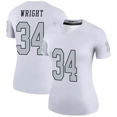 Women's Nike Las Vegas Raiders K.J. Wright Color Rush Jersey - White Legend