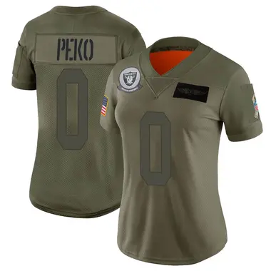 Women's Nike Las Vegas Raiders Kyle Peko 2019 Salute to Service Jersey - Camo Limited