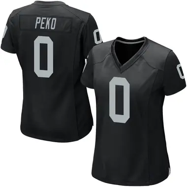 Women's Nike Las Vegas Raiders Kyle Peko Team Color Jersey - Black Game