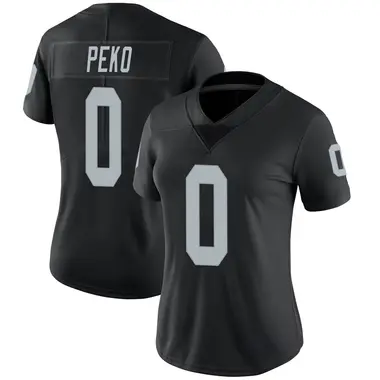 Women's Nike Las Vegas Raiders Kyle Peko Team Color Vapor Untouchable Jersey - Black Limited