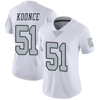 Women's Nike Las Vegas Raiders Malcolm Koonce Color Rush Jersey - White Limited