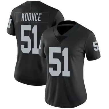 Women's Nike Las Vegas Raiders Malcolm Koonce Team Color Vapor Untouchable Jersey - Black Limited