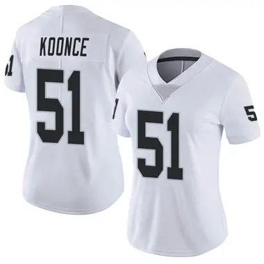 Women's Nike Las Vegas Raiders Malcolm Koonce Vapor Untouchable Jersey - White Limited