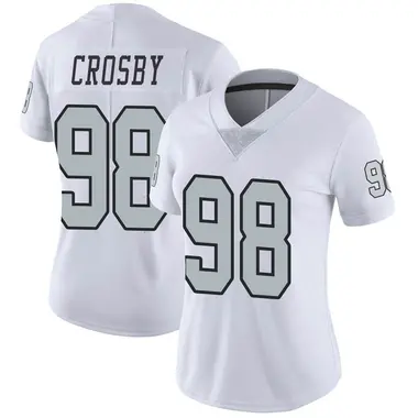 Women's Nike Las Vegas Raiders Maxx Crosby Color Rush Jersey - White Limited
