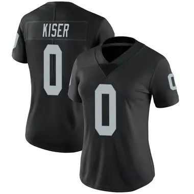 Women's Nike Las Vegas Raiders Micah Kiser Team Color Vapor Untouchable Jersey - Black Limited