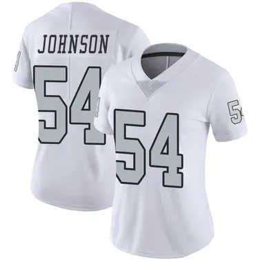Women's Nike Las Vegas Raiders PJ Johnson Color Rush Jersey - White Limited