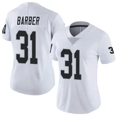 Women's Nike Las Vegas Raiders Peyton Barber Vapor Untouchable Jersey - White Limited