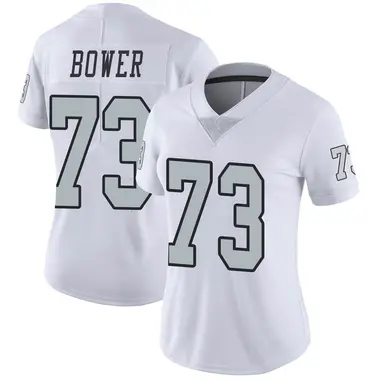 Women's Nike Las Vegas Raiders Tashawn Bower Color Rush Jersey - White Limited
